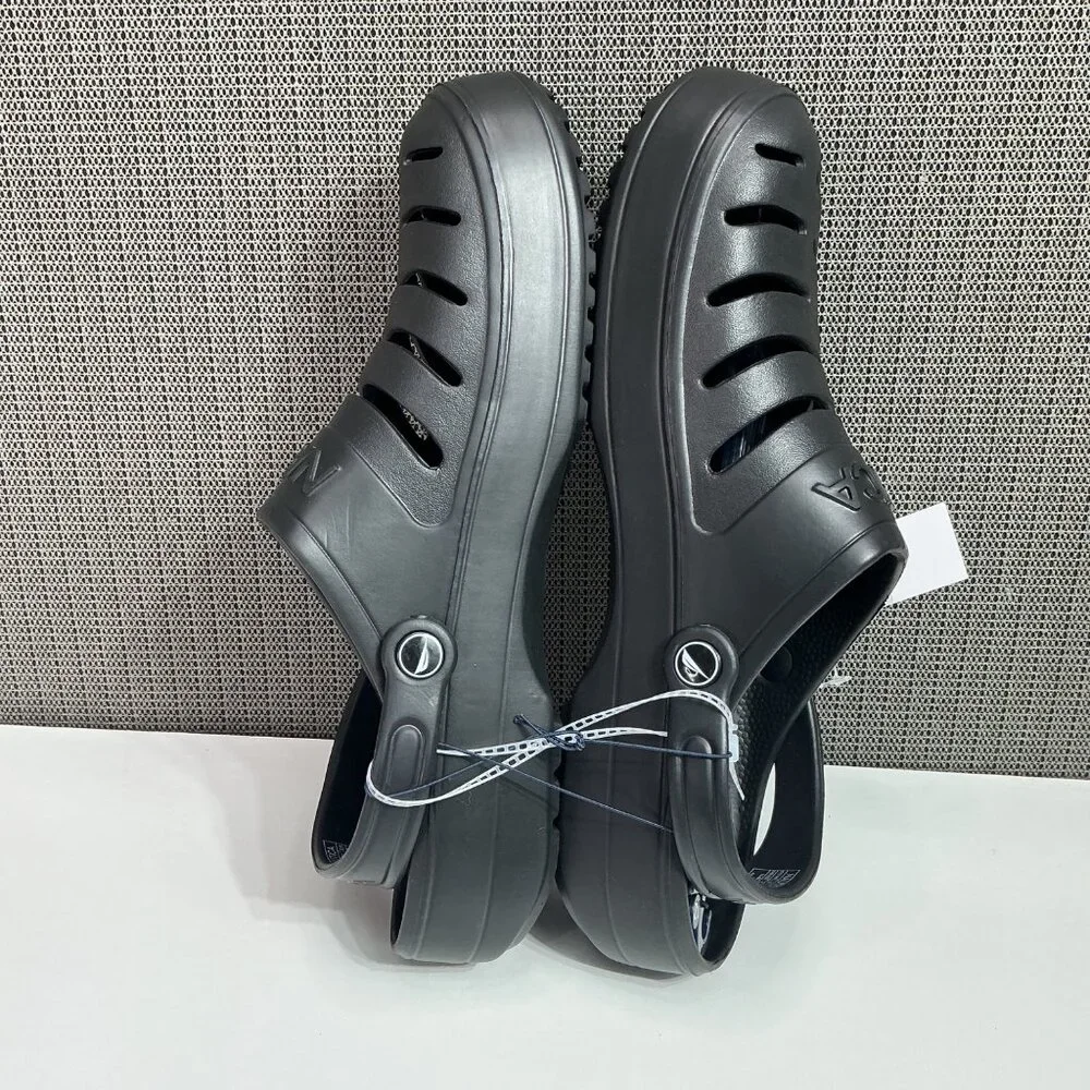 Nautica Mens River Edge Slip-On Clogs Size 12 Black - Picture 8 of 8